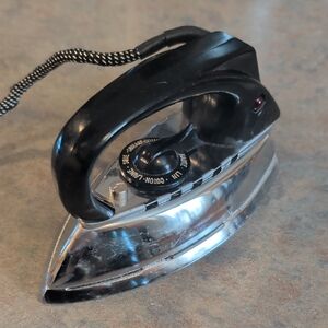 Vintage Working German Mini Travel Electric Iron By Zoeller